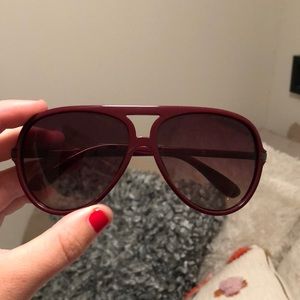 Maroon marc by Marc jacobs sunglasses